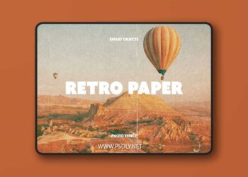 Retro Paper Photo Effect for Photoshop