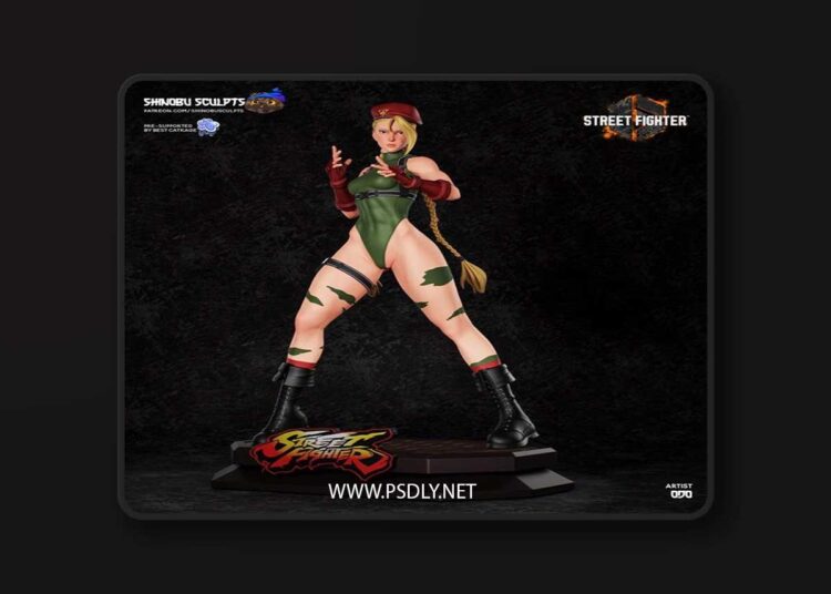 Shinobu Sculpts – Cammy – Street Fighter – 3D Print Model STL 1 Shinobu Sculpts – Cammy – Street Fighter – 3D Print Model STL