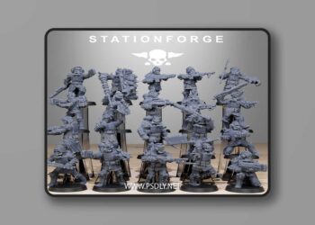 Station Forge – Corrupted Guard Infantry Builder Kit – 3D Print Model