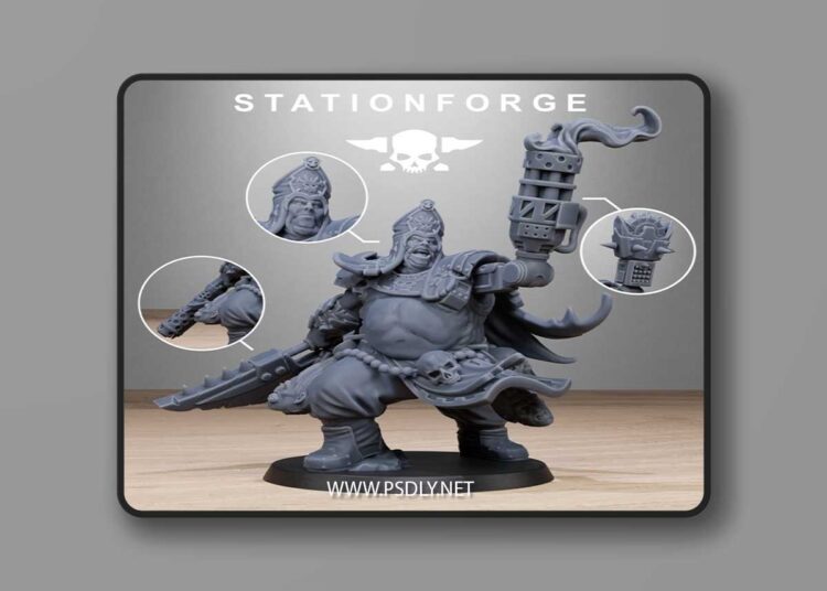 Station Forge – Corrupted Guard – Unholy Priest – 3D Print Model 1 Station Forge – Corrupted Guard – Unholy Priest – 3D Print Model