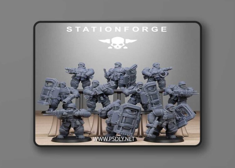 Station Forge – FreeGuard Armored Mutants – 3D Print Model 1 Station Forge – FreeGuard Armored Mutants – 3D Print Model