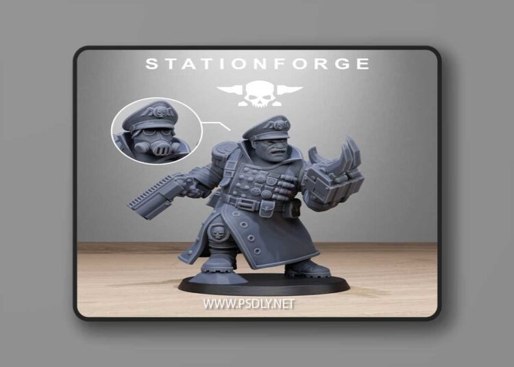 Station Forge – FreeGuard Mutant Officer – 3D Print Model 1 Station Forge – FreeGuard Mutant Officer – 3D Print Model