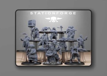 Station Forge – GrimCorp Scrap Operatives – 3D Print Model