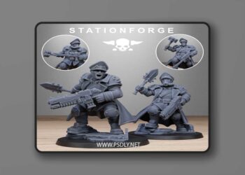 Station Forge – GrimGuard Lieutenant – 3D Print Model