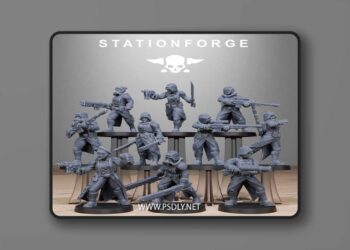 Station Forge – GrimGuard Steel Sisters – 3D Print Model