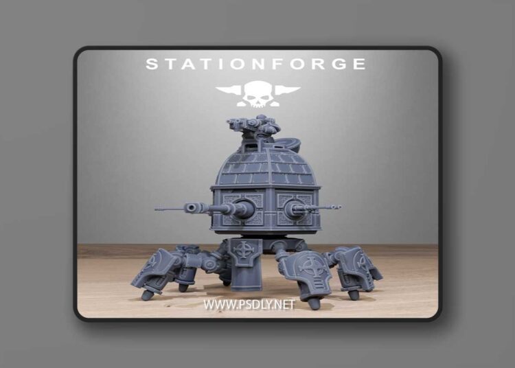 Station Forge – Vodalite Crawler – 3D Print Model 1 Station Forge – Vodalite Crawler – 3D Print Model
