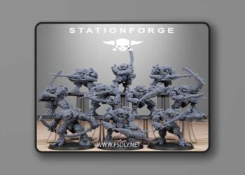 Station Forge – Xenarid Warriors – 3D Print Model