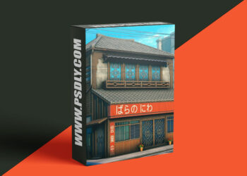 SuperhiveMarket - Stylized Japanese Environments in Blender 5 | Full Japanese Street Scene Course