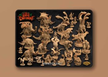 The Dragon Trappers Lodge – The Lost Continent – 3D Print Model