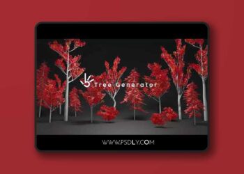 Tree Generator SetupWith Wind for Geometrynodes Fields Blender 3.0