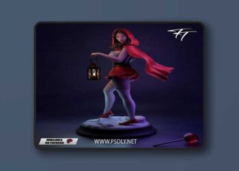 Trick or Treat – Little Red Riding Hood – 3D Print Model STL