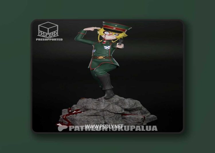 Ukupalua – Youjo Senki – Tanya von Degurechaff – 3D Print Model STL 1 Ukupalua – Youjo Senki – Tanya von Degurechaff – 3D Print Model STL