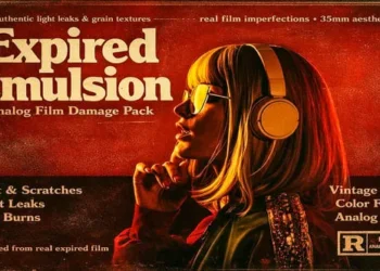 Videohive Expired Emulsion Overlays Analog Film Damage Pack For DaVinci Resolve 63033803