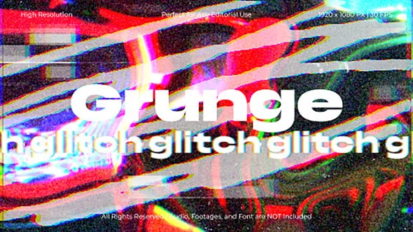 Videohive - Grunge Glitch Transitions Pack for After Effects - 62734007 1 Videohive Grunge Glitch Transitions Pack for After Effects 62734007