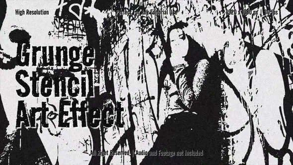 Videohive - Grunge Stencil Art Effect - 62965996 1 Videohive Grunge Stencil Art Effect 62965996