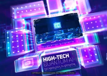 Videohive High Tech Quantum AI Technology Slideshow 63078353