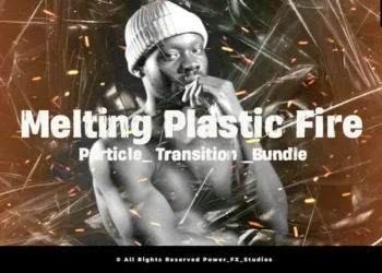 Videohive Melting Plastic Fire Particle Transition 4K Bundle 62992079