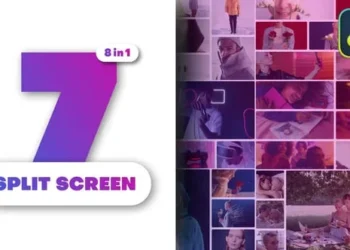 Videohive Multiscreen Transitions 7 Split Screen 62873243