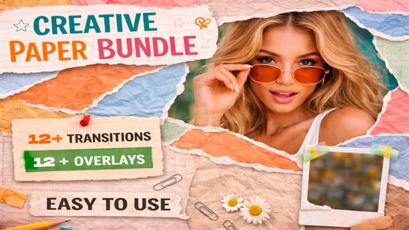 Videohive - Paper Transition and Overlays Bundle For DaVinci Resolve - 62503198 1 Videohive Paper Transition and Overlays Bundle For DaVinci Resolve 62503198