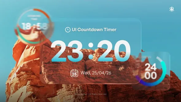 Videohive - UI Countdown Timer - 63032147 1 Videohive UI Countdown Timer 63032147