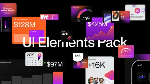Videohive - UI Elements Pack - 62999110 1 Videohive UI Elements Pack 62999110