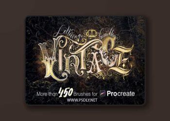 Vintage Lettering Bundle 4923868