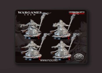 Wargames Crew – Heretic Abyssal Priest – 3D Print Model