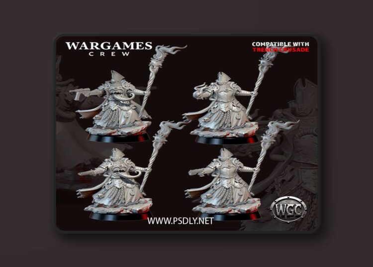 Wargames Crew – Heretic Abyssal Priest – 3D Print Model 1 Wargames Crew – Heretic Abyssal Priest – 3D Print Model