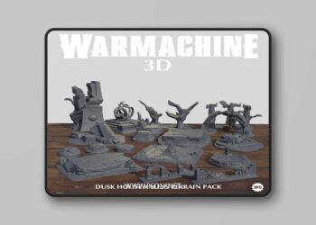 Warmachine – Dusk House Kallyss Terrain Pack – 3D Print Model