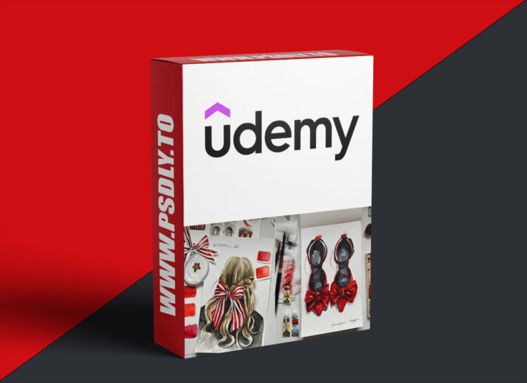 Udemy – Watercolor Fashion Illustration: Painting Red Accessories 1 Watercolor Fashion Illustration: Painting Red Accessories