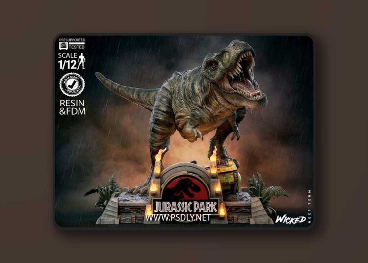 Wicked – T – Rex Sculpture – 3D Print Model STL 1 Wicked – T – Rex Sculpture – 3D Print Model STL