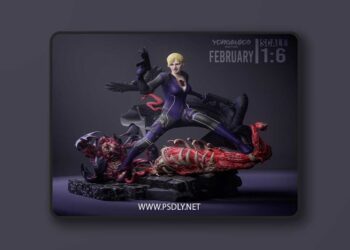 Yongblood Sculpture – Jill Valentine Battle Suit – 3D Print Model STL
