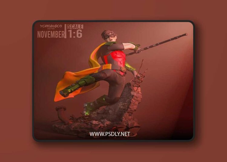 Yongblood Sculpture – Robin – 3D Print Model STL 1 Yongblood Sculpture – Robin – 3D Print Model STL