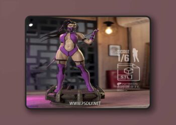 illust3d – Mileena MK Fanart – 3D Print Model STL