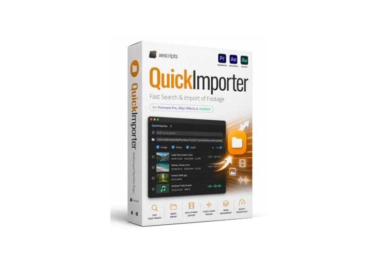Aescripts - QuickImporter v1.5.008 1 Aescripts QuickImporter v1.5.008