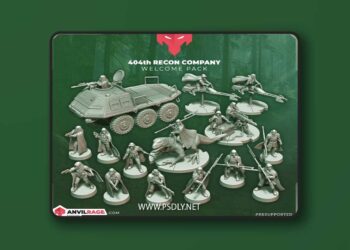 Anvilrage Studios – May 2024 – 404th Recon Company – 3D Print Model