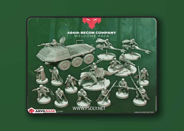 Anvilrage Studios – May 2024 – 404th Recon Company – 3D Print Model 1 Anvilrage Studios – May 2024 – 404th Recon Company – 3D Print Model