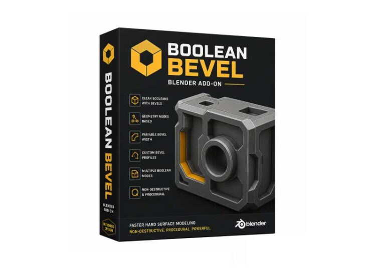 Boolean Bevel v1.1.9 for Blender 1 Boolean Bevel v1.1.9 for Blender