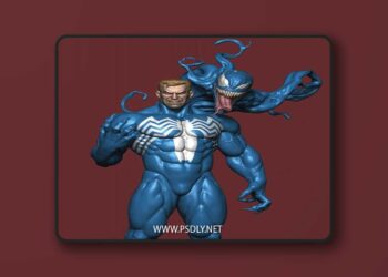 Crazy Sculptor – Eddie Venom – 3D Print Model STL