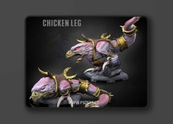Dragun Studios – Chicken Leg – 3D Print Model STL