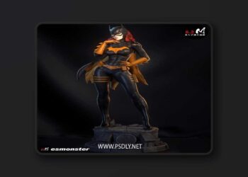 E.S Monster – BatGirl – 3D Print Model STL