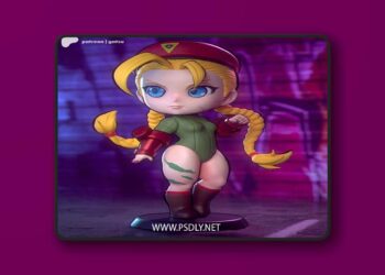Gatsu Studios – Cammy Chibi – 3D Print Model STL
