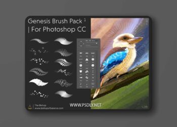 Genesis 3D Shape Digital Painting Brushes for Photoshop