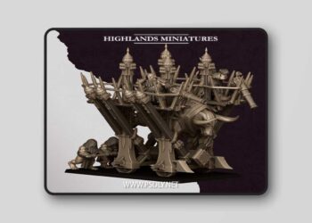 Highlands Miniatures – Blazing Icon of Marduk – 3D Print Model