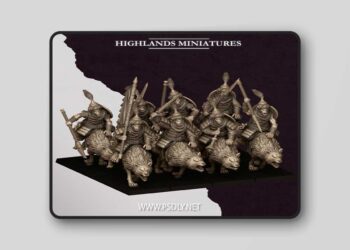 Highlands Miniatures – Hobgoblin Riders – 3D Print Model