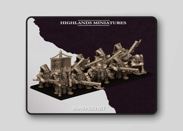Highlands Miniatures – Sons of Marduk Shooters – 3D Print Model 1 Highlands Miniatures – Sons of Marduk Shooters – 3D Print Model