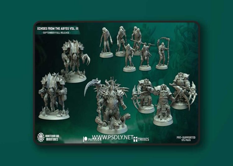 Immaterium God Miniatures – Echoes from the Abyss Vol. III – 3D Print Model 1 Immaterium God Miniatures – Echoes from the Abyss Vol. III – 3D Print Model