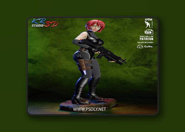 KR3D Studio – Regina – Dino Crisis 2 – 3D Print Model STL 1 KR3D Studio – Regina – Dino Crisis 2 – 3D Print Model STL
