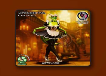 Lifts Her Tail – 3D Print Model STL