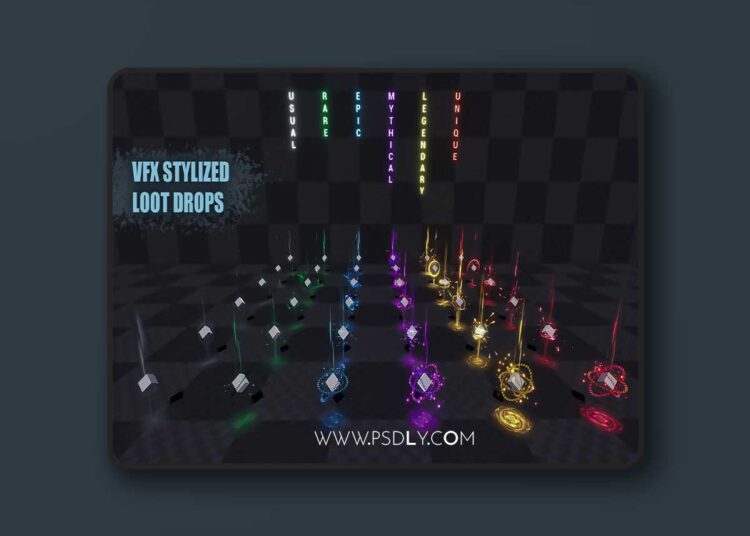 Loot Drops VFX (5.0 – 5.7) for Unreal Engine 1 Loot Drops VFX (5.0 – 5.7)